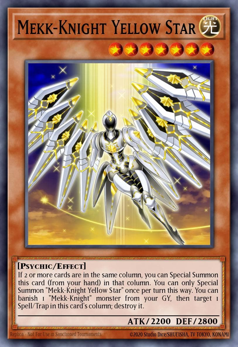 Mekk-Knight Yellow Star 2018 Mega-Tin Mega Pack card