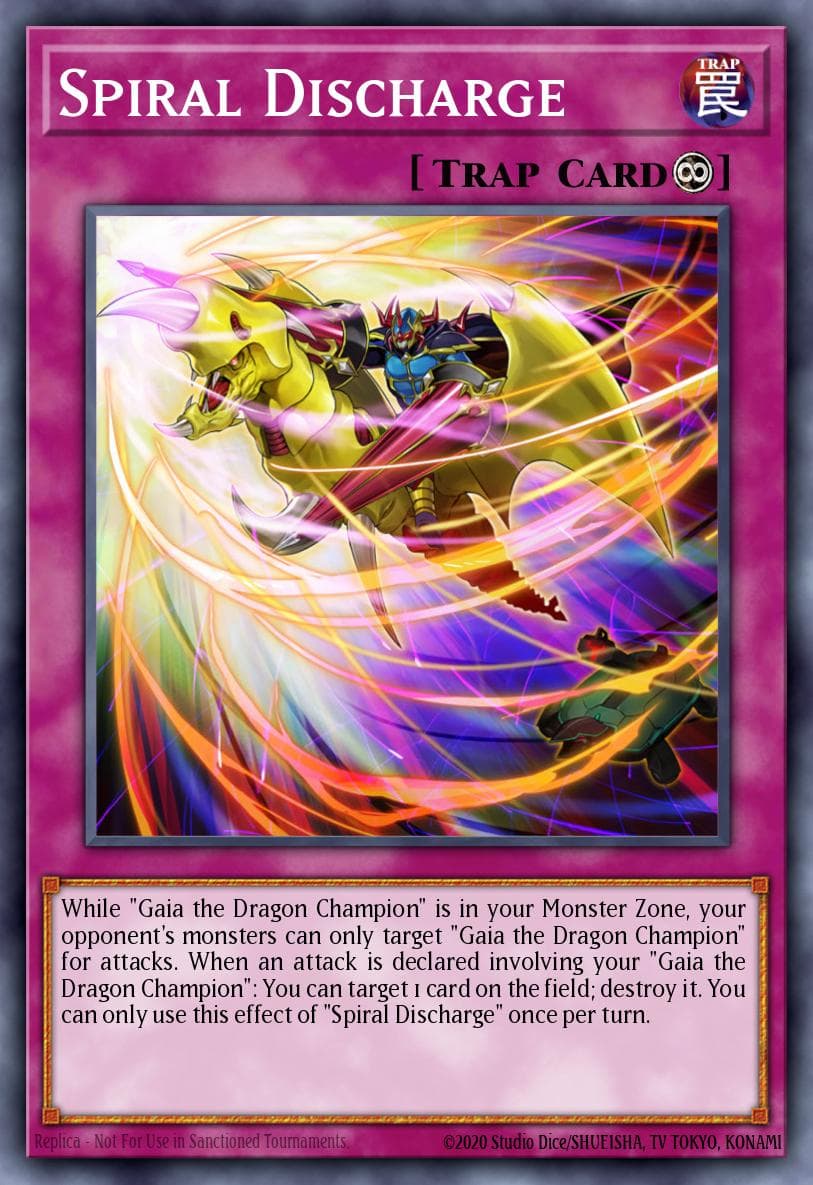 Spiral Discharge Rise of the Duelist Premiere! promotional card card
