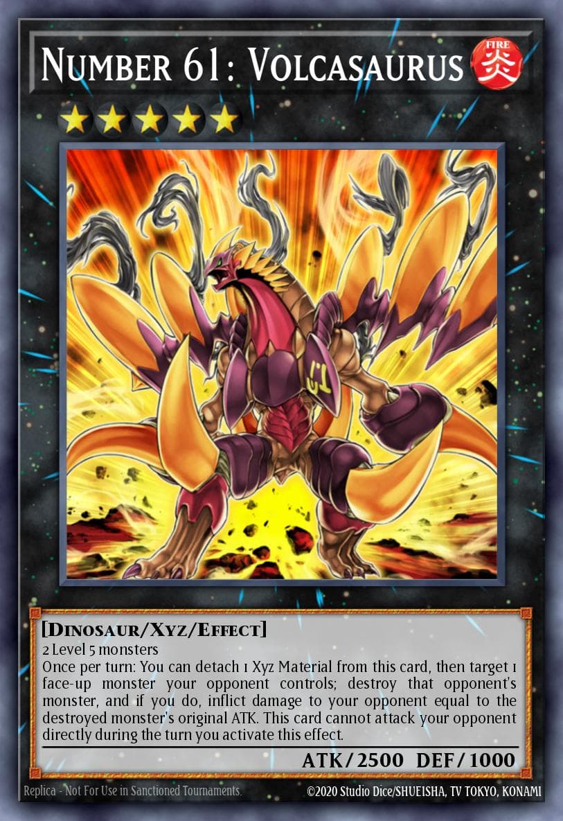 Number 61: Volcasaurus Justice Hunters card