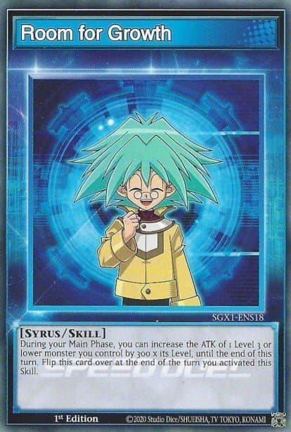 Room for Growth Speed Duel GX: Duel Academy Box card