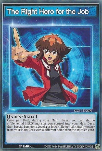 The Right Hero for the Job Speed Duel GX: Duel Academy Box card