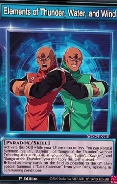 Elements of Thunder, Water, and Wind Speed Duel GX: Midterm Paradox card