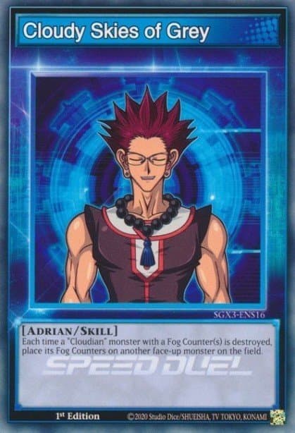 Cloudy Skies of Grey Speed Duel GX: Duelists of Shadows card