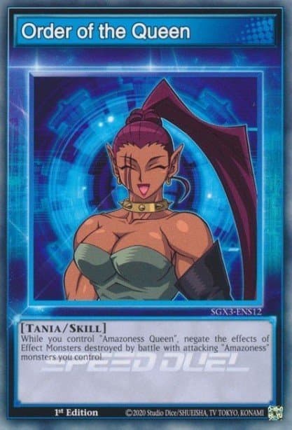 Order of the Queen Speed Duel GX: Duelists of Shadows card