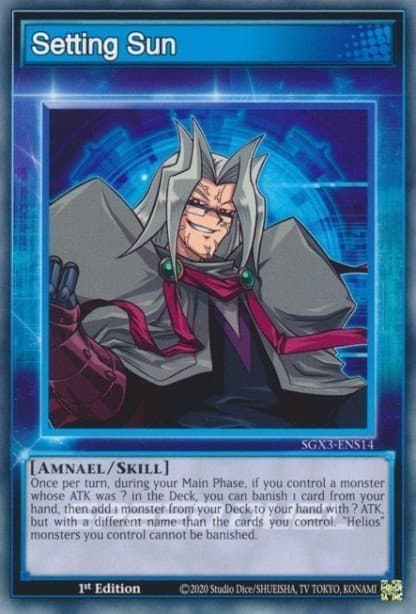 Setting Sun 遊戲王 card