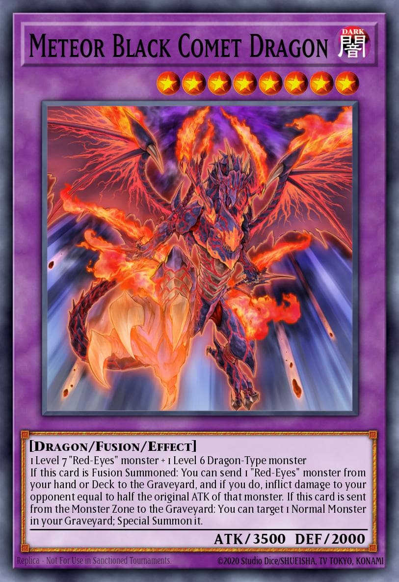 Meteor Black Comet Dragon Ghosts From the Past card