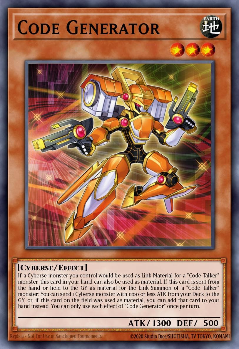 Code Generator Toon Chaos card