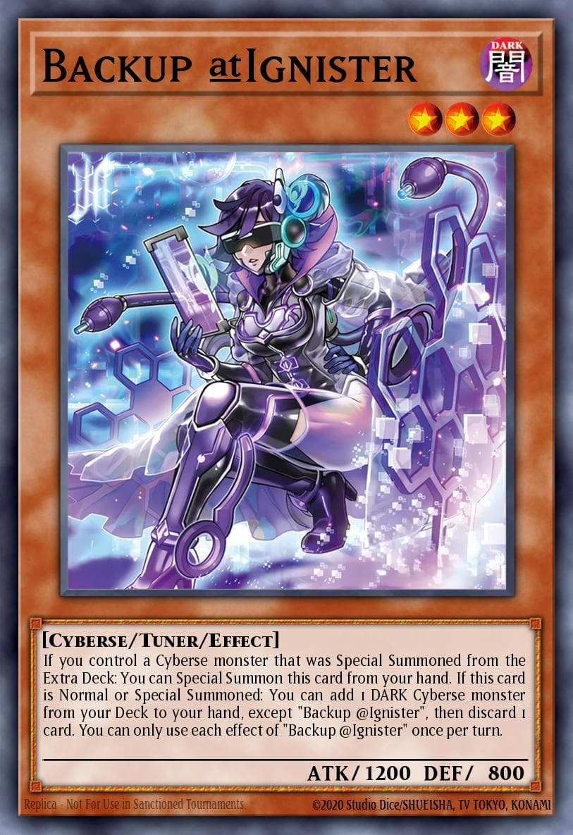 Backup @Ignister Alliance Insight card