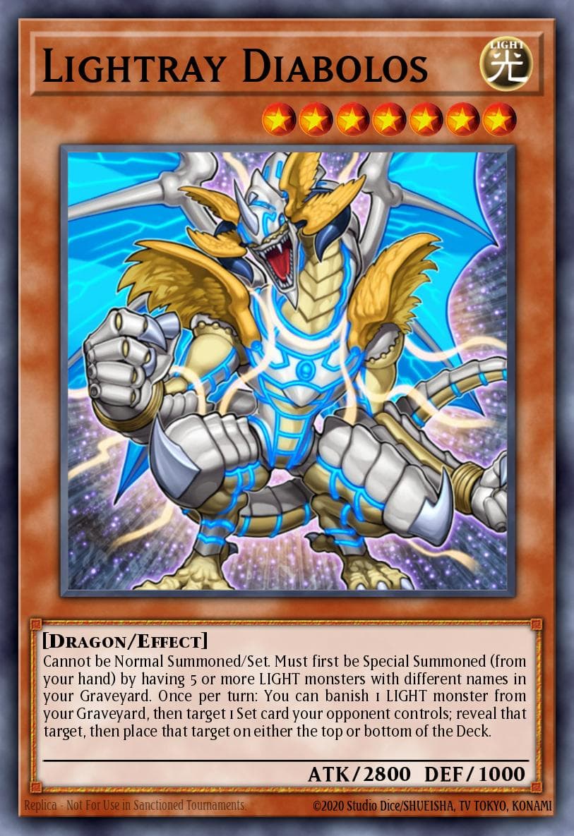 Lightray Diabolos Realm of Light Structure Deck card