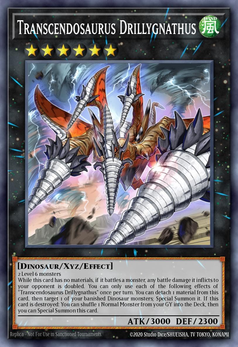 Transcendosaurus Drillygnathus Wild Survivors card