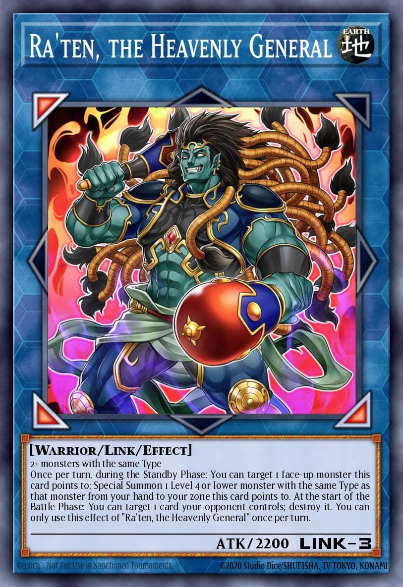 Ra'ten, the Heavenly General Dawn of Majesty Premiere! promotional card card