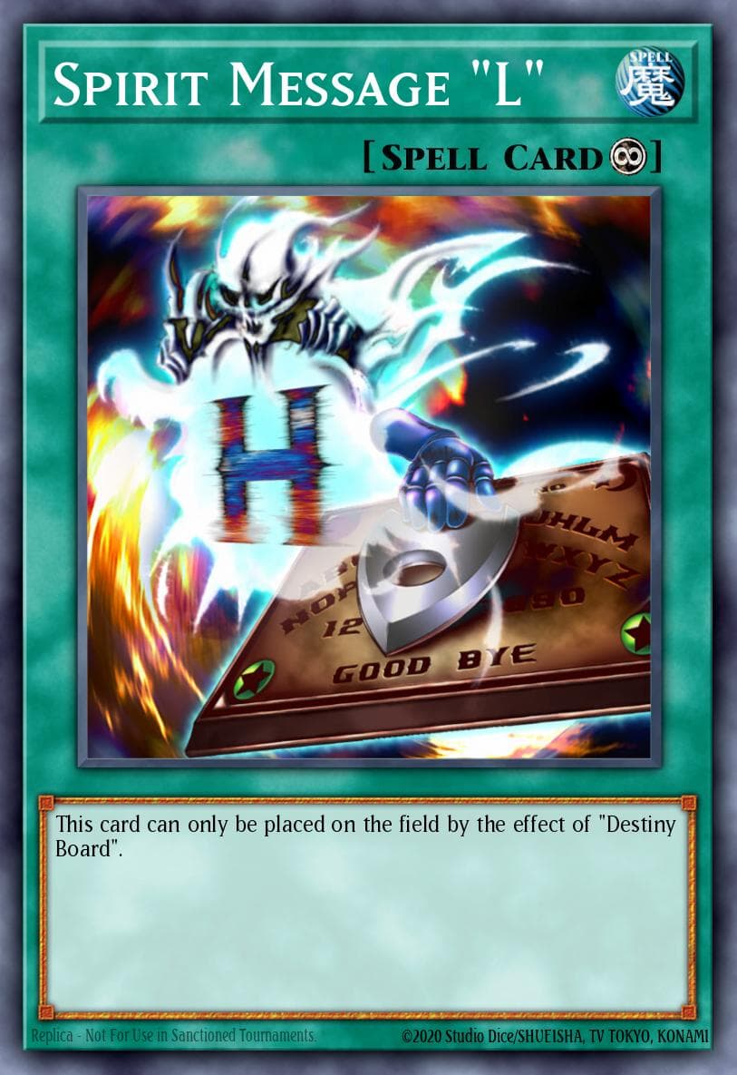 Spirit Message "L" Labyrinth of Nightmare card