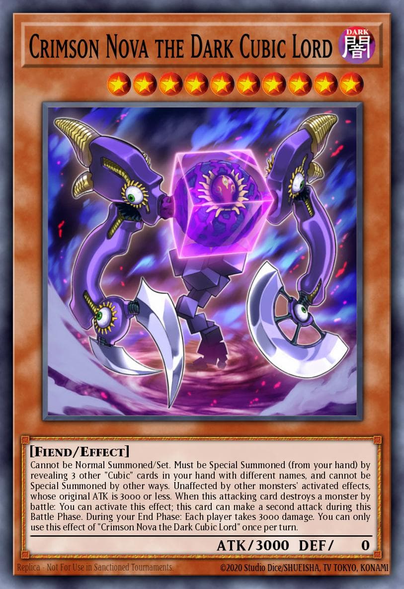 Crimson Nova the Dark Cubic Lord Yu-Gi-Oh! The Dark Side of Dimensions Movie Pack: Gold Edition card