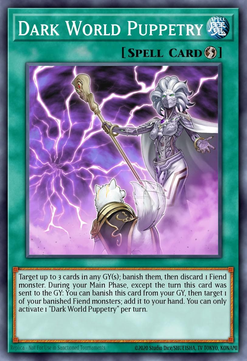 Dark World Puppetry Structure Deck: Dark World card
