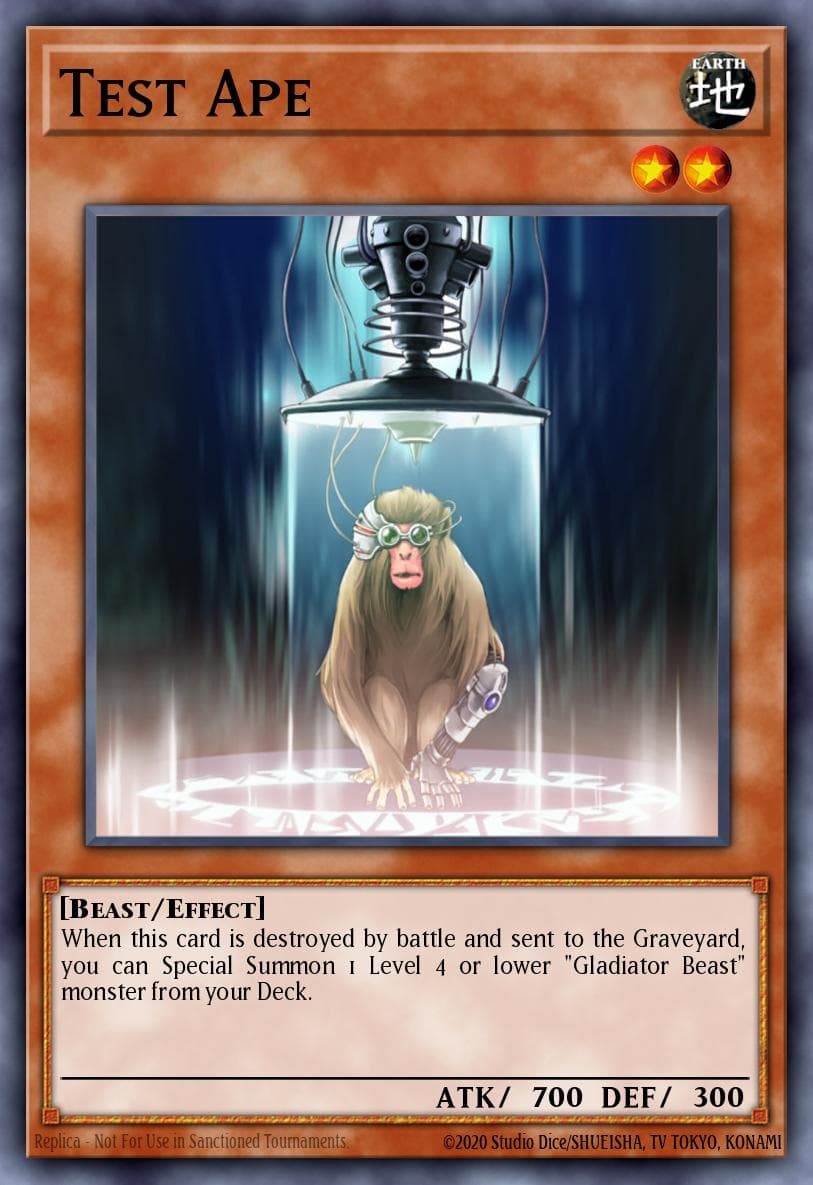 Test Ape Gladiator's Assault: Special Edition card