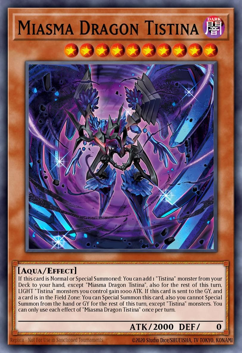 Miasma Dragon Tistina Duelist's Advance card
