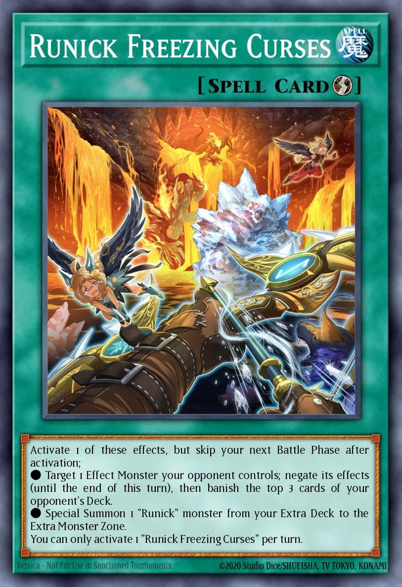 Runick Freezing Curses Tactical Masters card