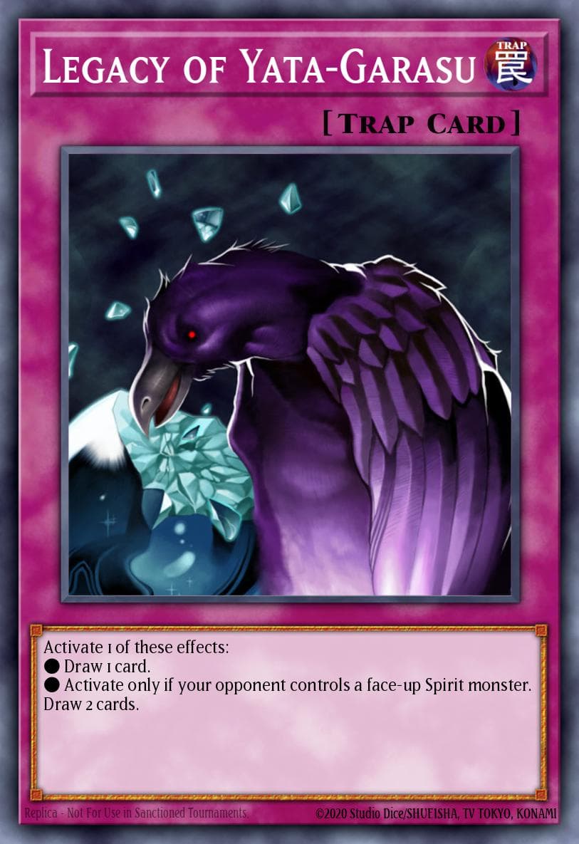 Legacy of Yata-Garasu Dragunity Legion Structure Deck card