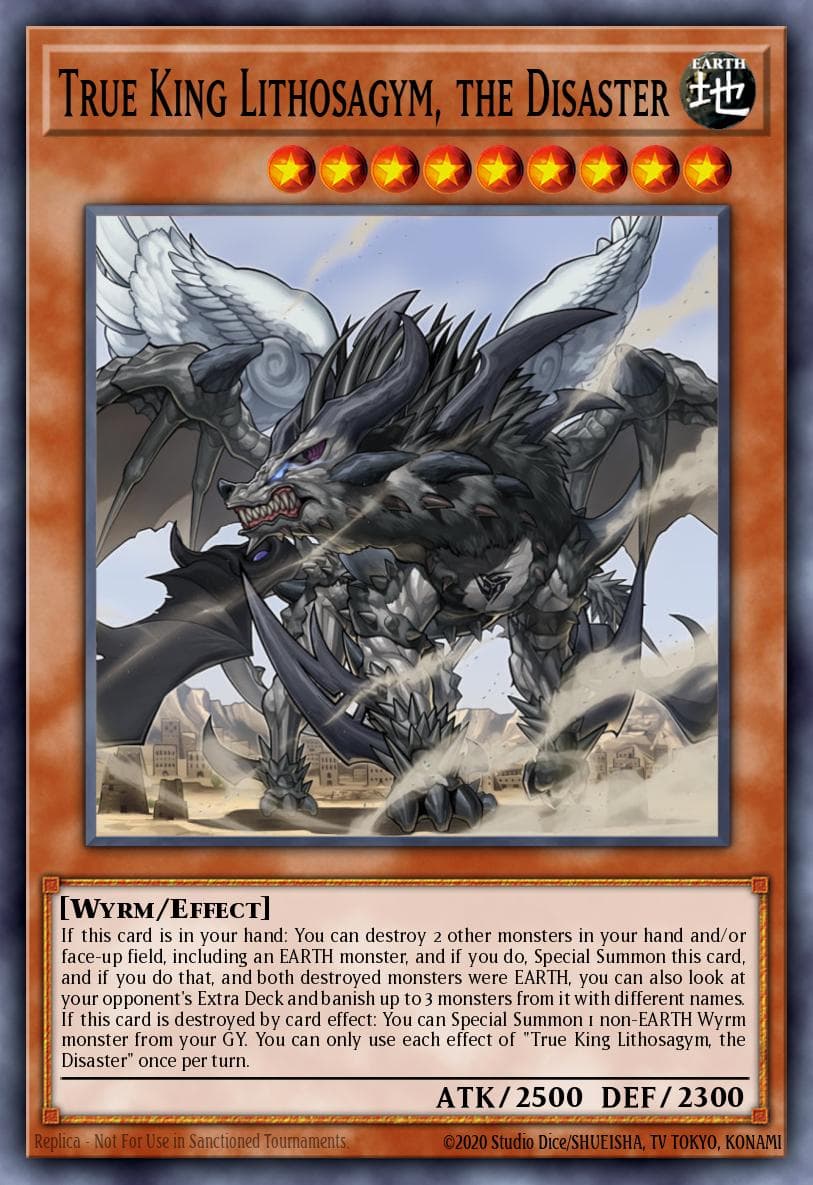 True King Lithosagym, the Disaster 2017 Mega-Tin Mega Pack card