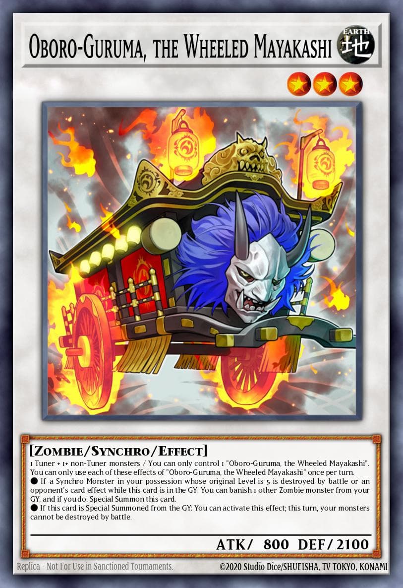 Oboro-Guruma, the Wheeled Mayakashi Hidden Summoners card