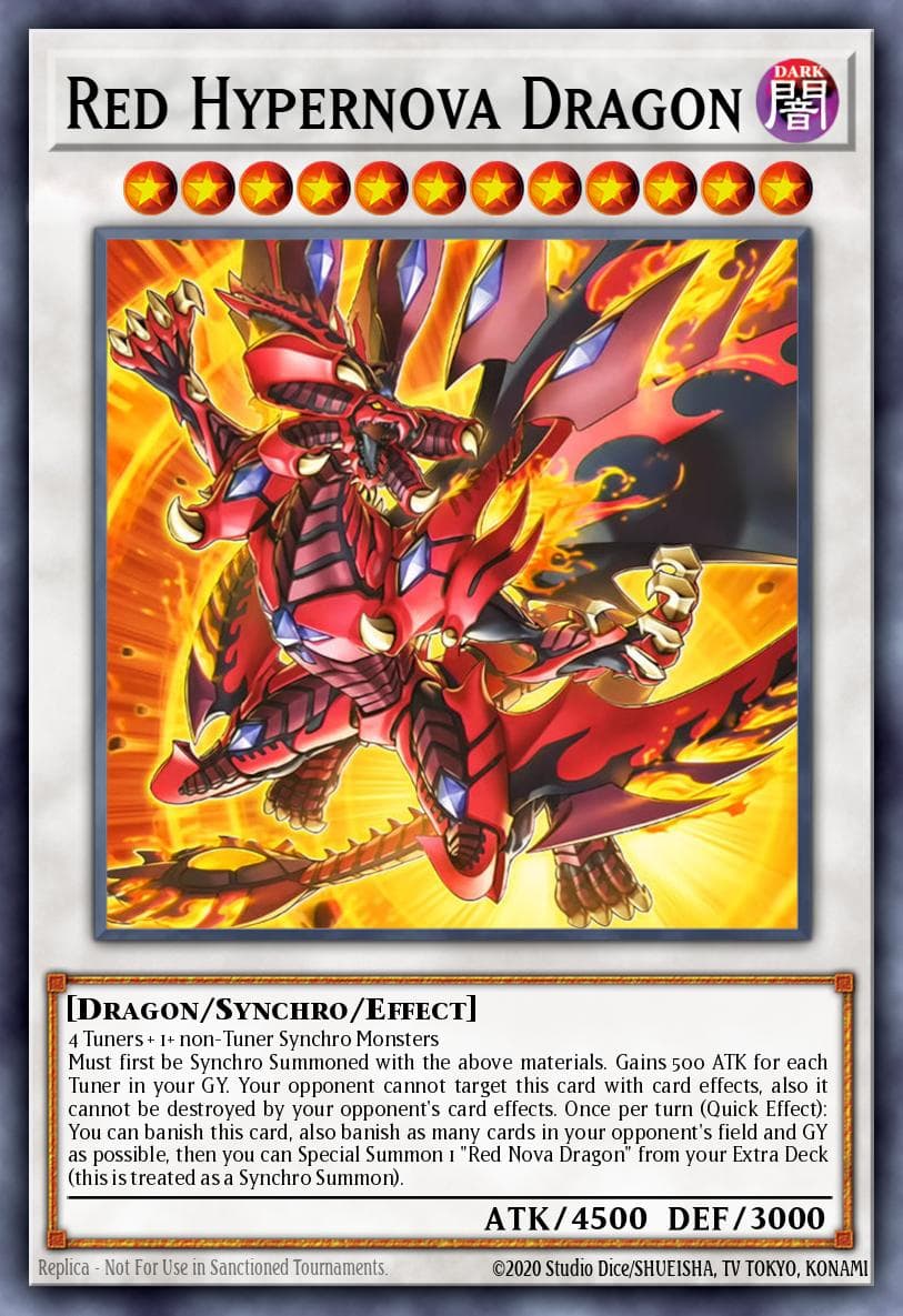 Red Hypernova Dragon Blazing Dominion card