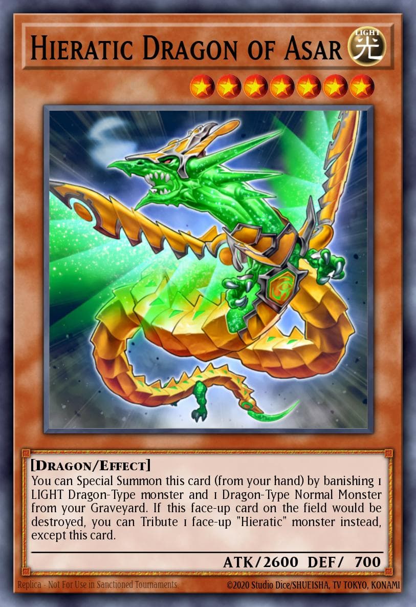 Hieratic Dragon of Asar Galactic Overlord Sneak Peek Participation Card card