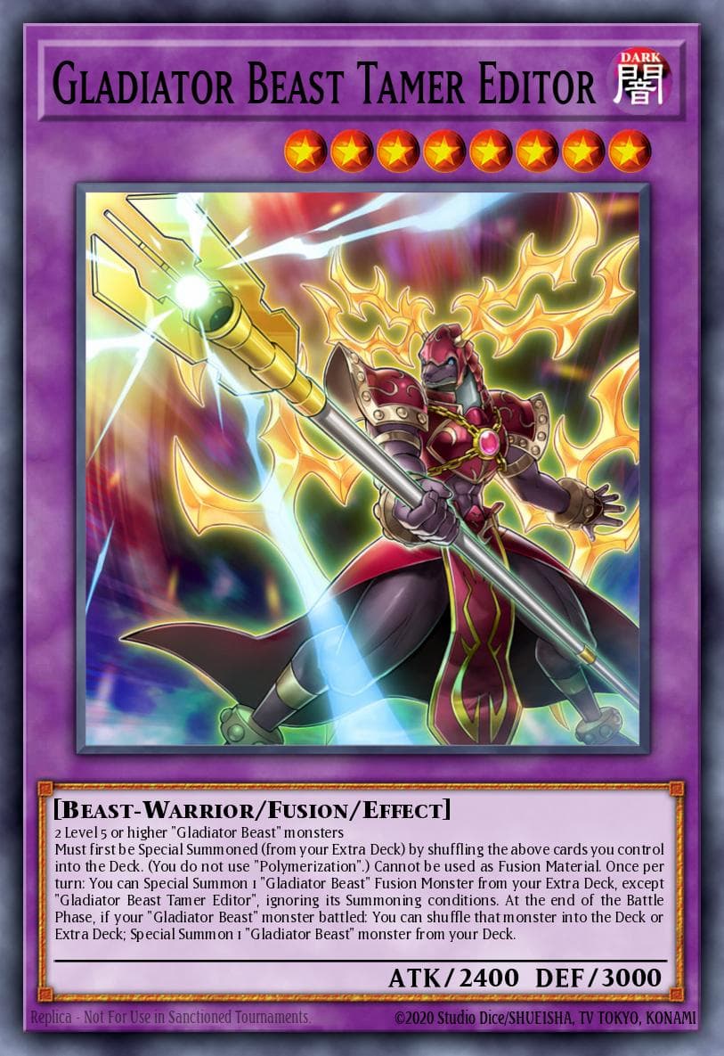 Gladiator Beast Tamer Editor Battles of Legend: Light's Revenge card