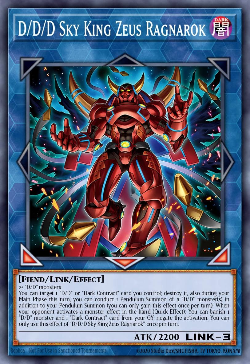 D/D/D Sky King Zeus Ragnarok Doom of Dimensions card