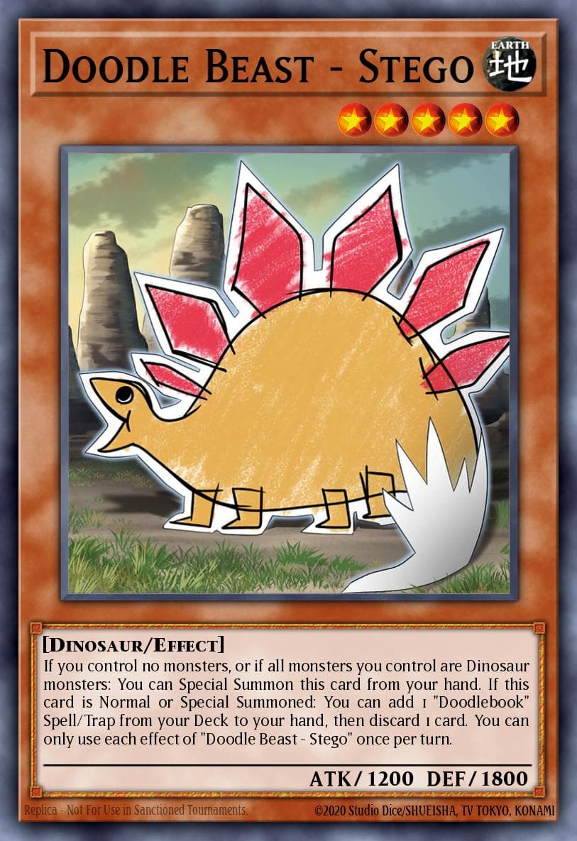 Doodle Beast - Stego Battles of Legend: Crystal Revenge card