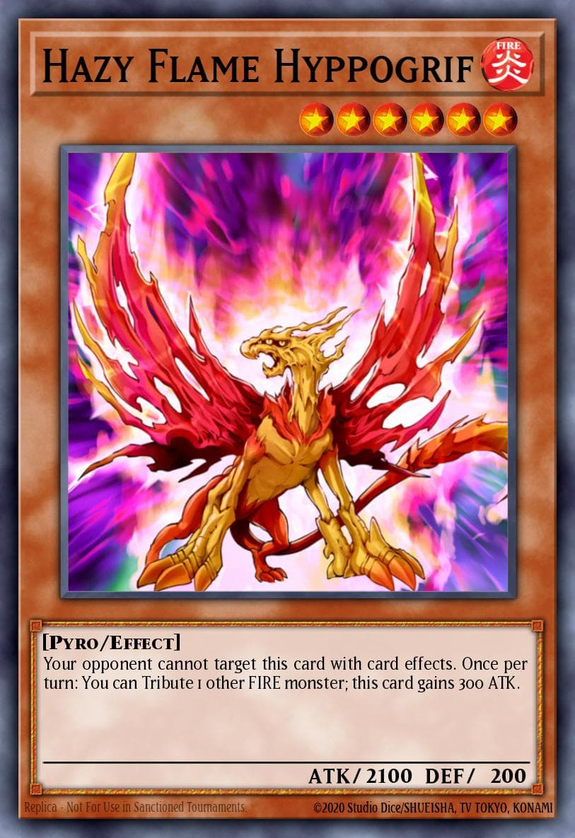 Hazy Flame Hyppogrif Onslaught of the Fire Kings Structure Deck card