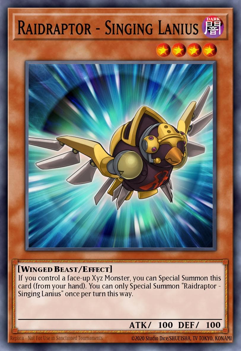 Raidraptor - Singing Lanius Clash of Rebellions: Special Edition card
