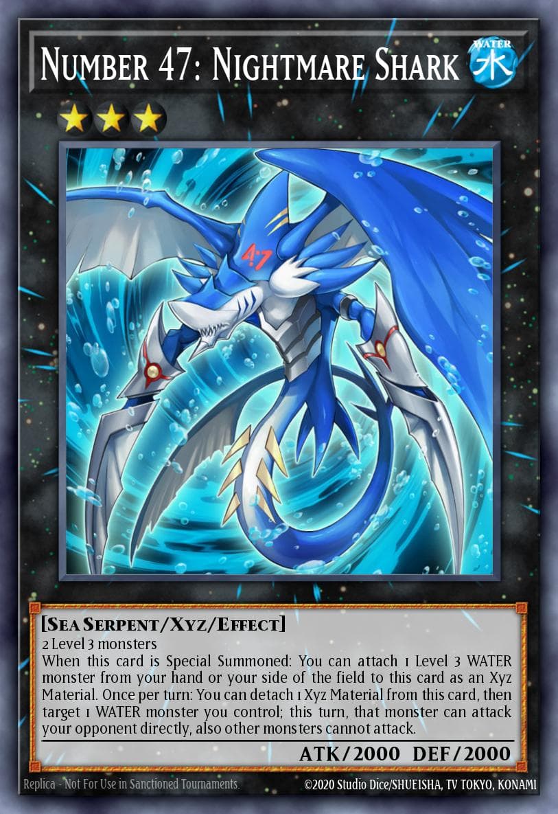 Number 47: Nightmare Shark Yu-Gi-Oh! ZEXAL Volume 4 promotional card card