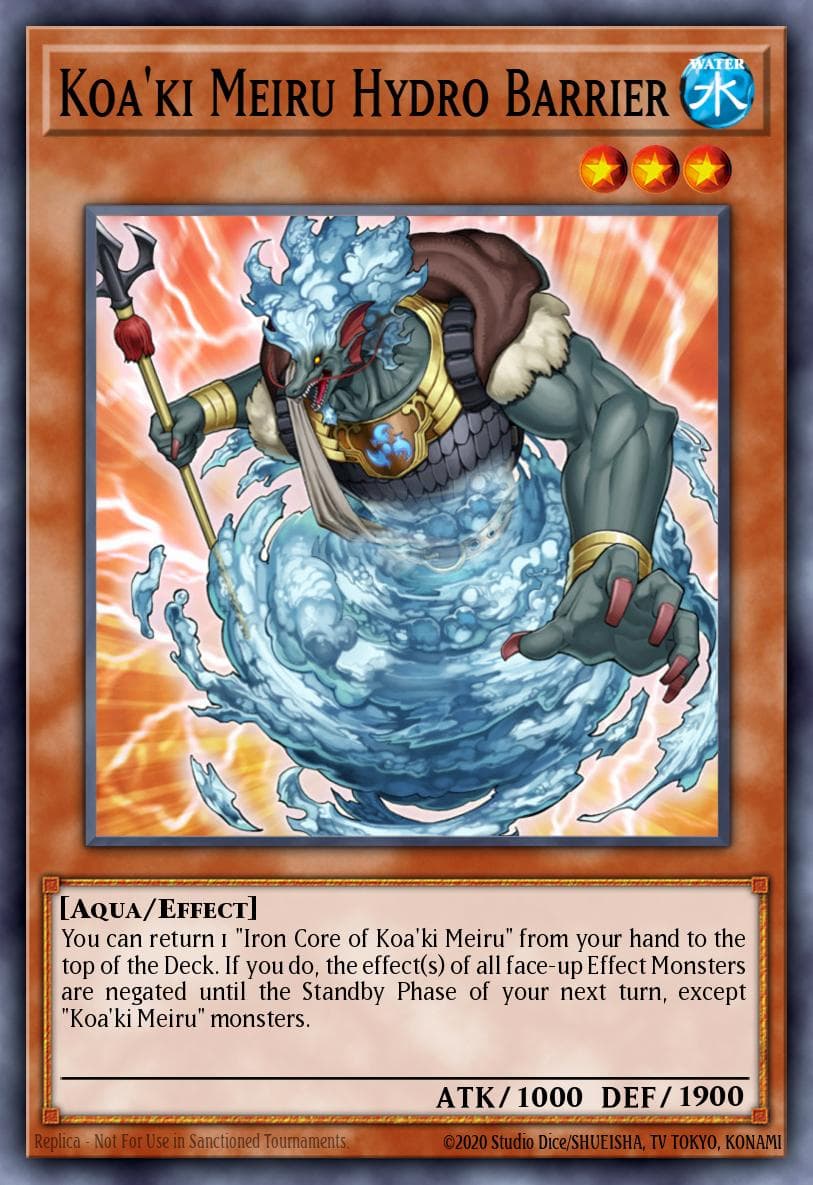 Koa'ki Meiru Hydro Barrier Ancient Prophecy: Special Edition card