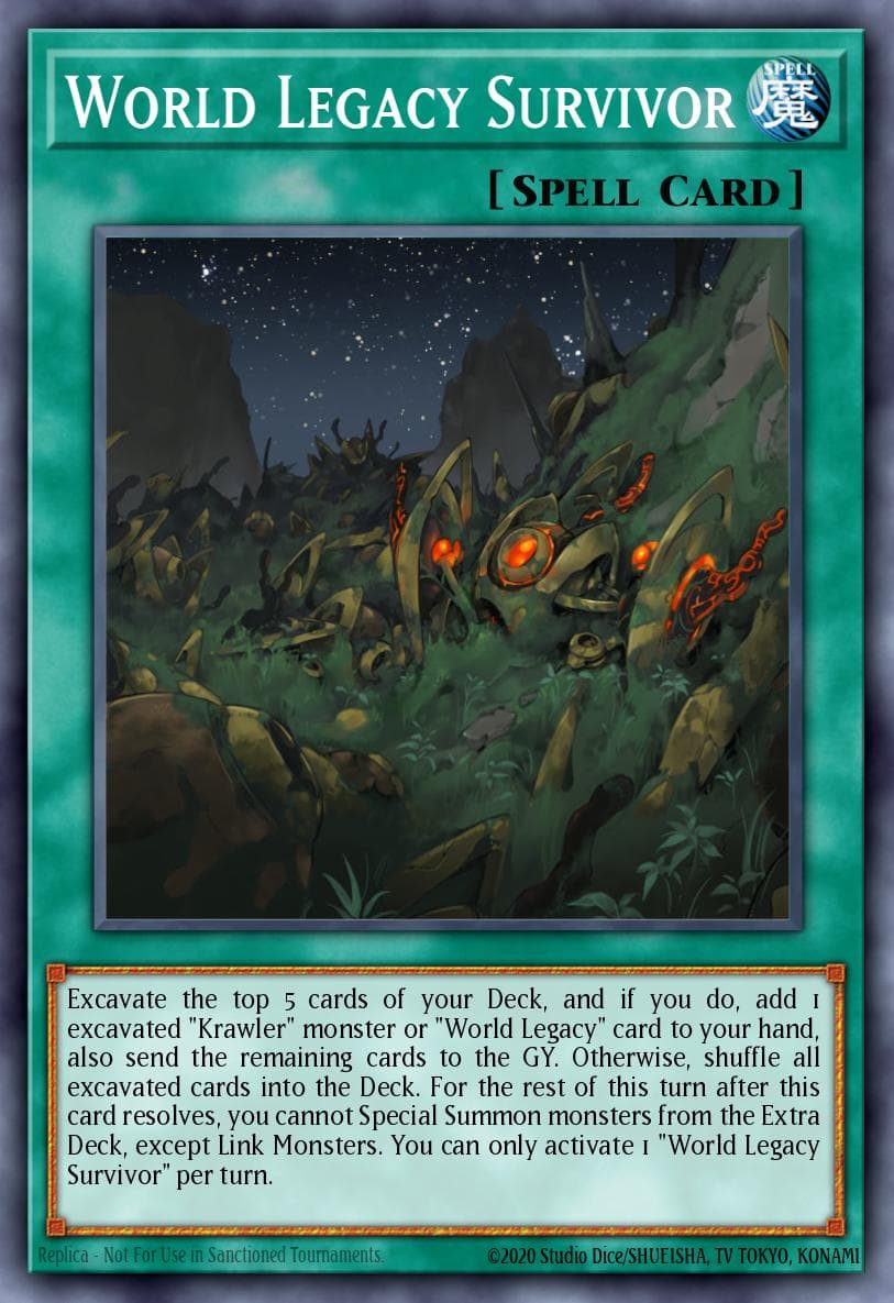 World Legacy Survivor 2019 Gold Sarcophagus Tin Mega Pack card