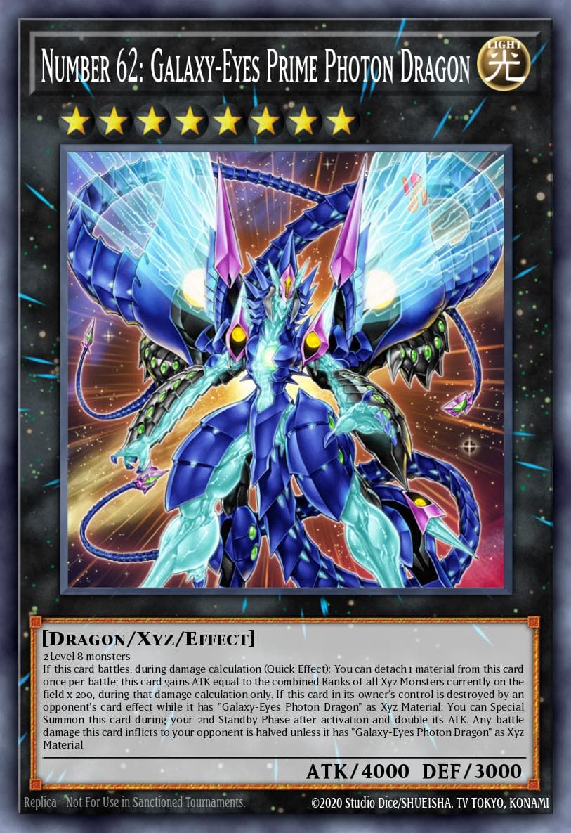 Number 62: Galaxy-Eyes Prime Photon Dragon Legendary Duelists: Season 2 card