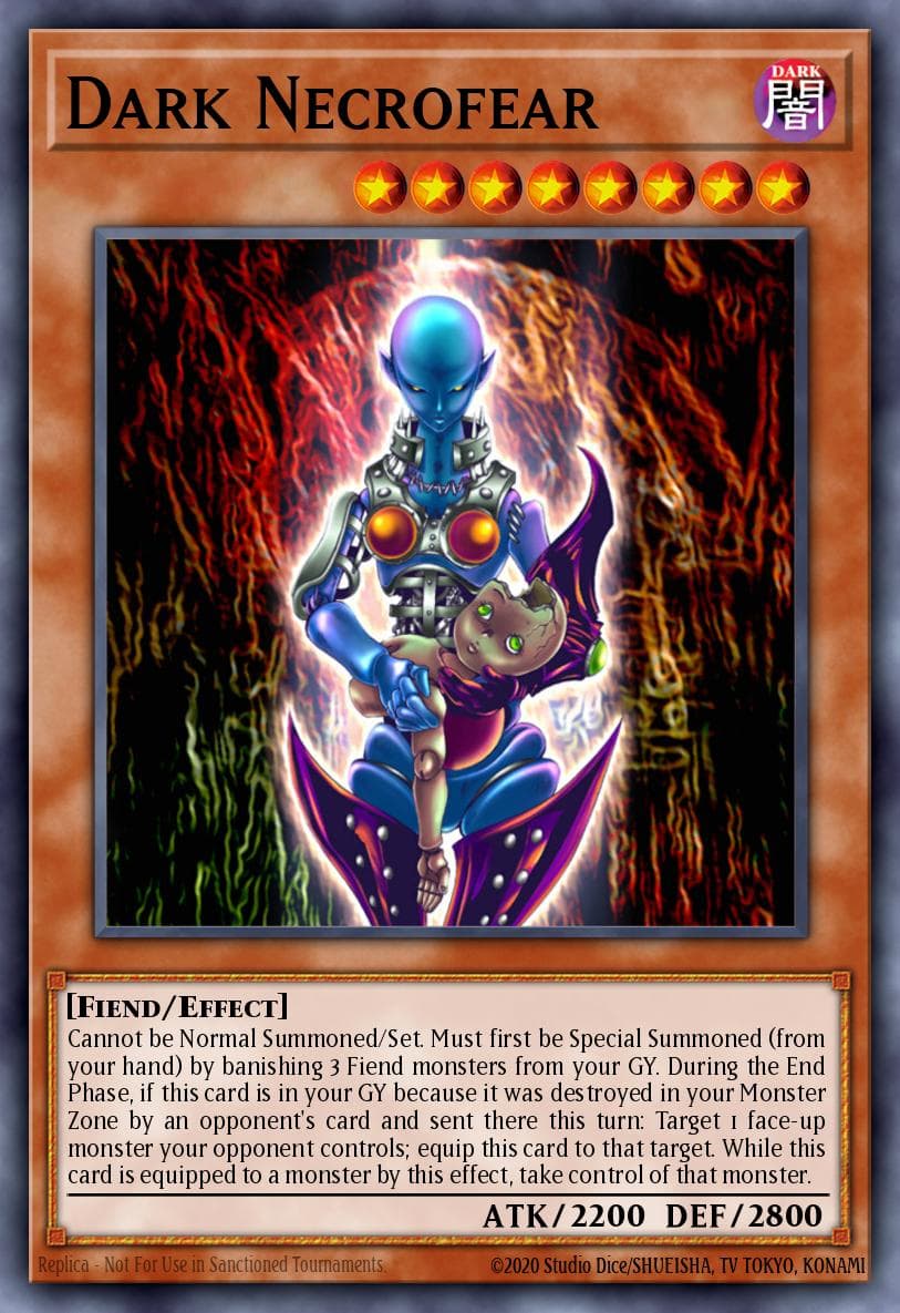 Dark Necrofear Duelist League Series 2 participation cards card
