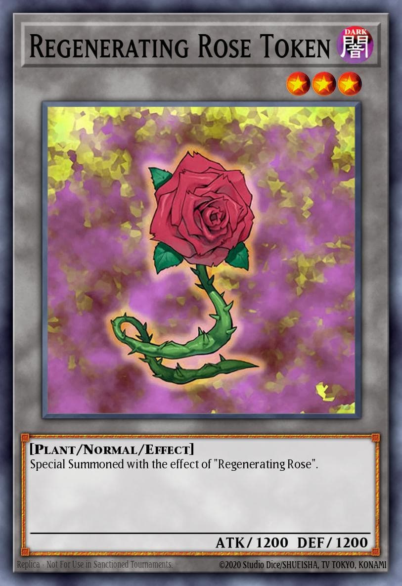 Regenerating Rose Token 遊戲王 card
