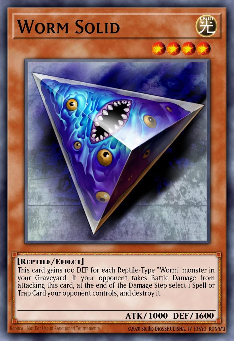 Worm Solid 游戏王 card
