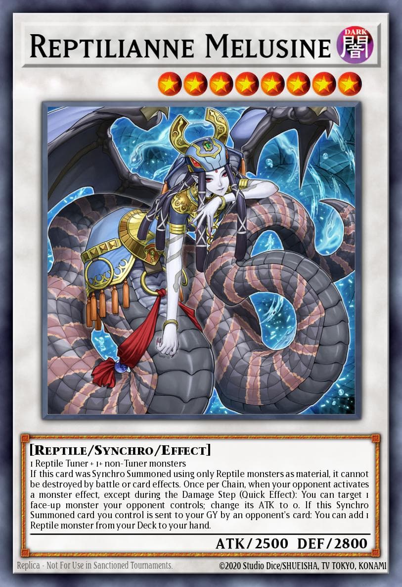 Reptilianne Melusine Burst of Destiny card