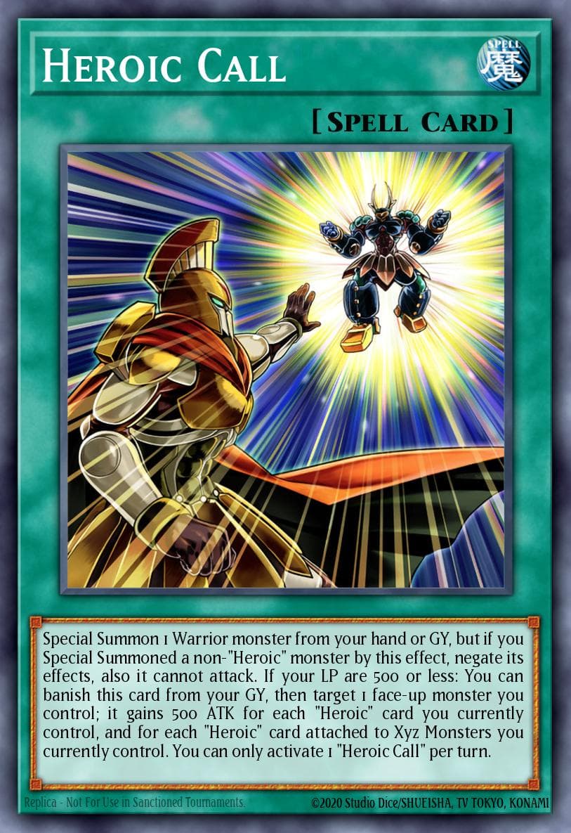 Heroic Call Battles of Legend: Crystal Revenge card