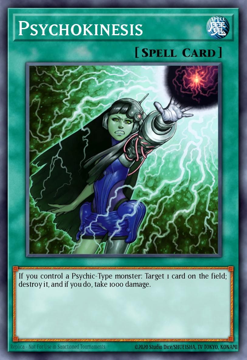 Psychokinesis 游戏王 card