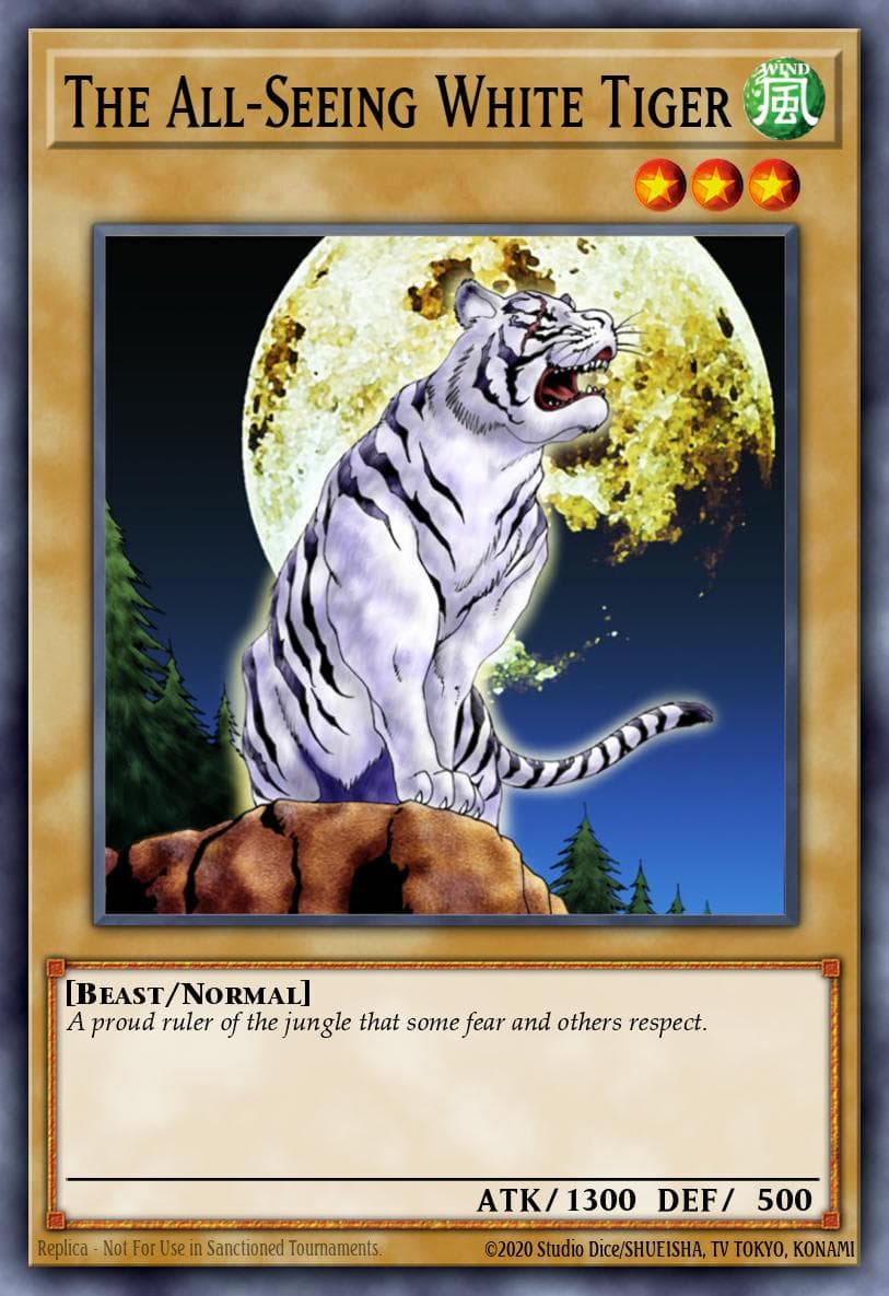 The All-Seeing White Tiger Pharaoh's Servant card