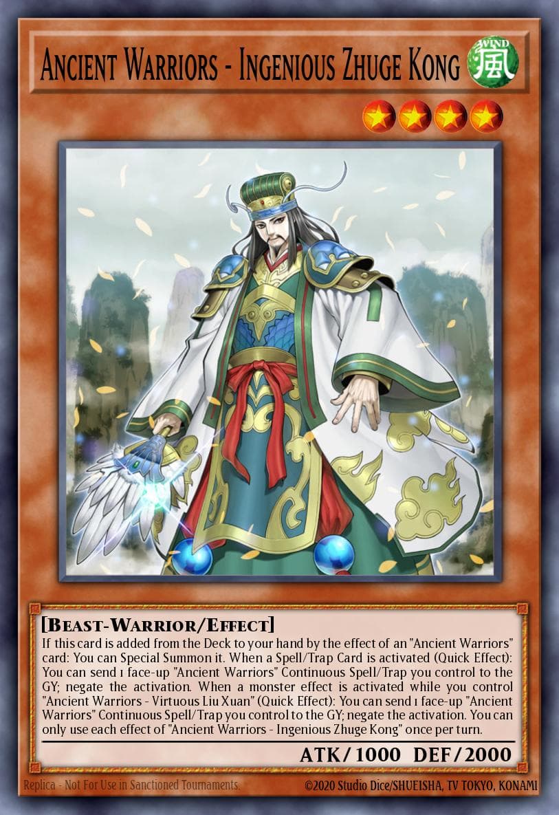 Ancient Warriors - Ingenious Zhuge Kong Eternity Code Premiere! promotional card card