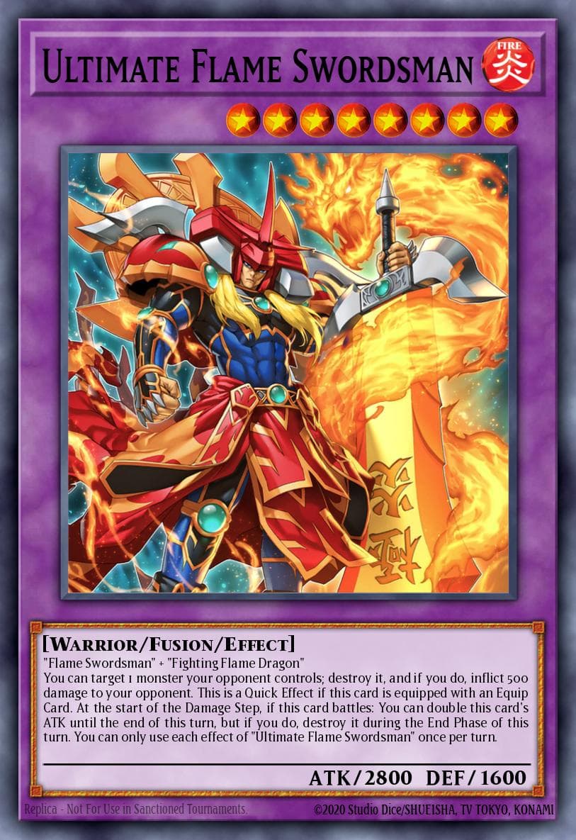 Ultimate Flame Swordsman Maze of Millennia card