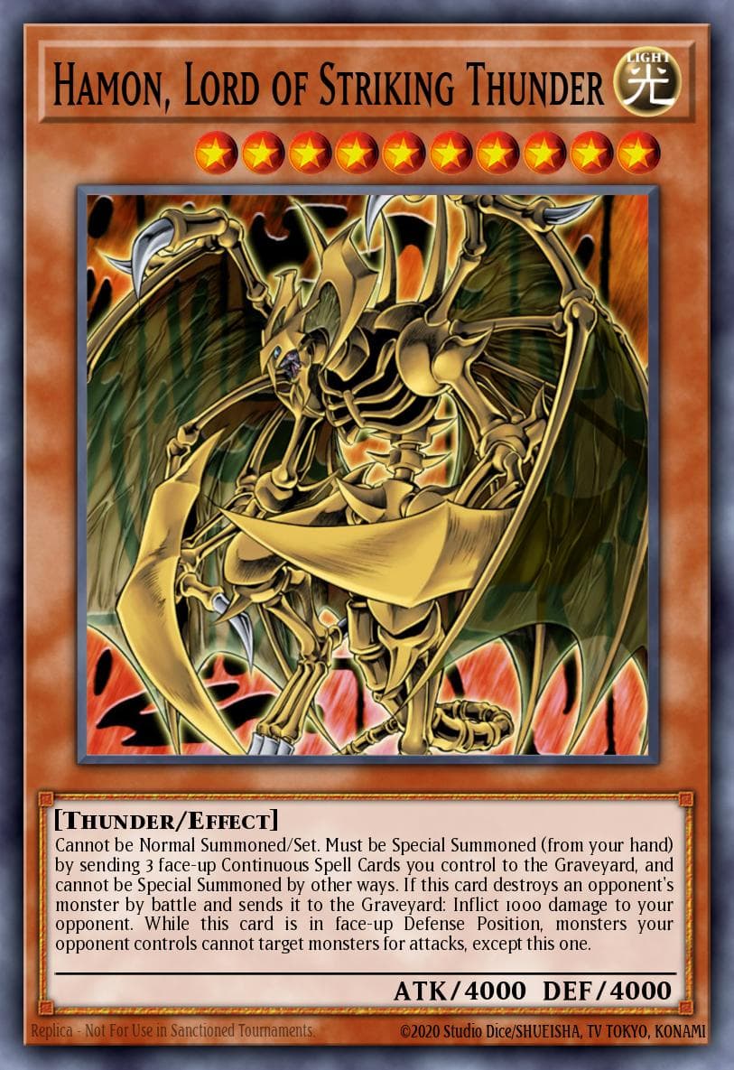 Hamon, Lord of Striking Thunder Dark Revelation Volume 4 card