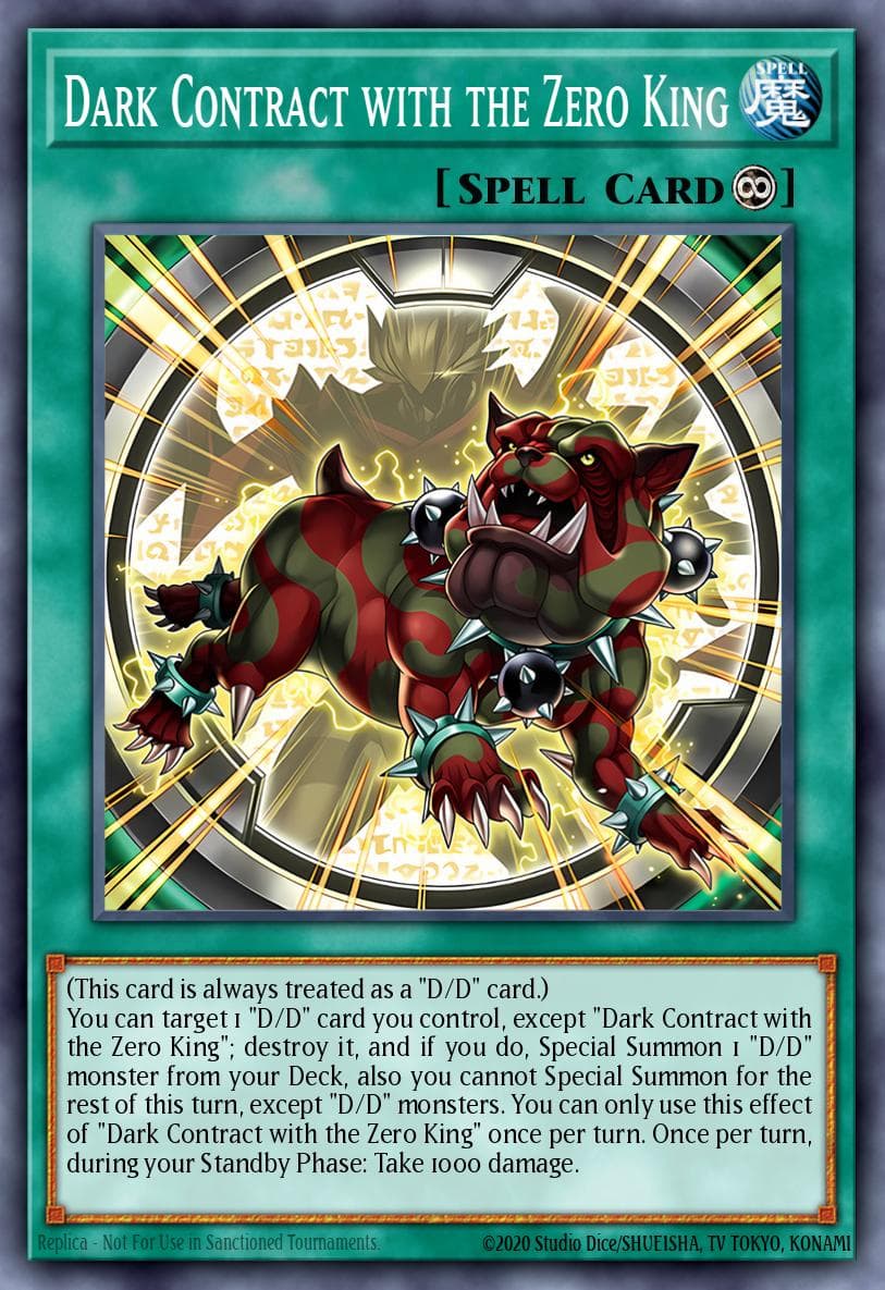 Dark Contract with the Zero King Doom of Dimensions card