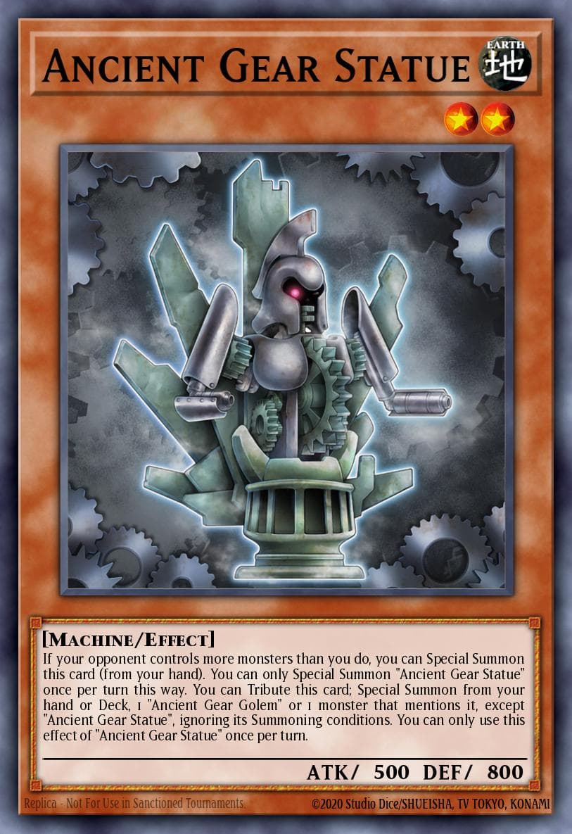 Ancient Gear Statue Maze of the Master card