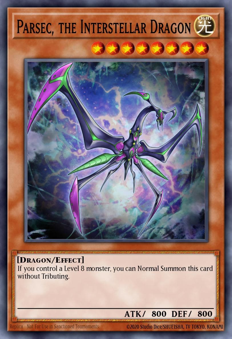 Parsec, the Interstellar Dragon Lord of the Tachyon Galaxy Sneak Peek Participation Card card
