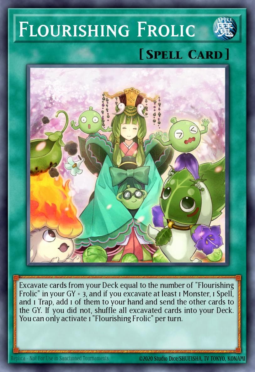 Flourishing Frolic Eternity Code Premiere! promotional card card