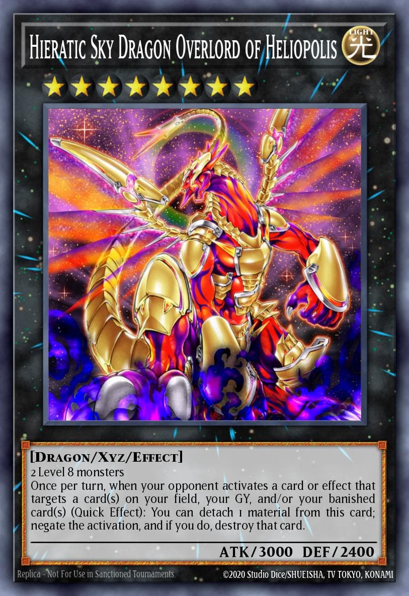 Hieratic Sky Dragon Overlord of Heliopolis Ghosts From the Past card